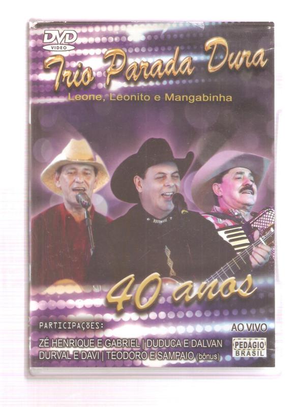 Dvd Trio Parada Dura - Leone, Leonito E Mangabinha - Diário